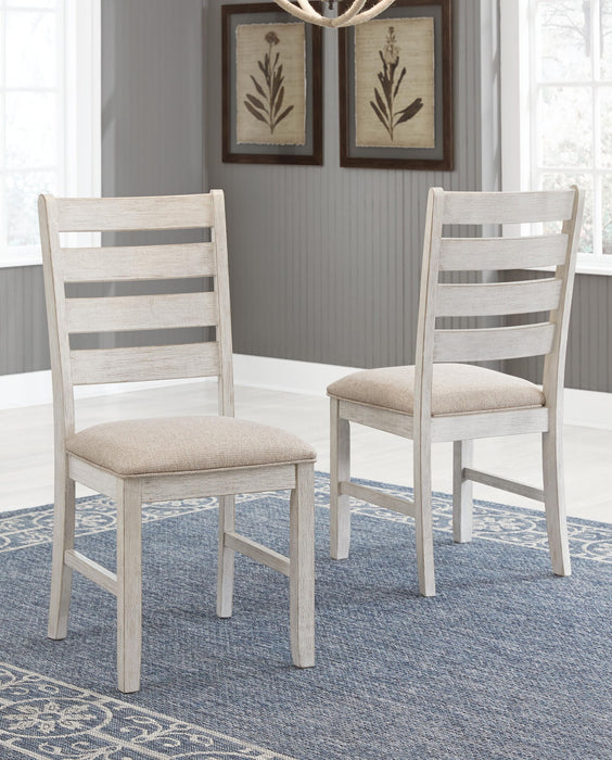 Skempton - Dining UPH Side Chair (Set of 2) - White – Chair Sets by Signature Design by Ashley® at Furniture Wholesale Plus , Nashville furniture store