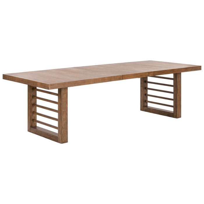 Shaker Lakes - Double Pedestal Table Set - Harvest Brown – Dining Tables with Extensions by Liberty Furniture at Furniture Wholesale Plus , Nashville furniture store