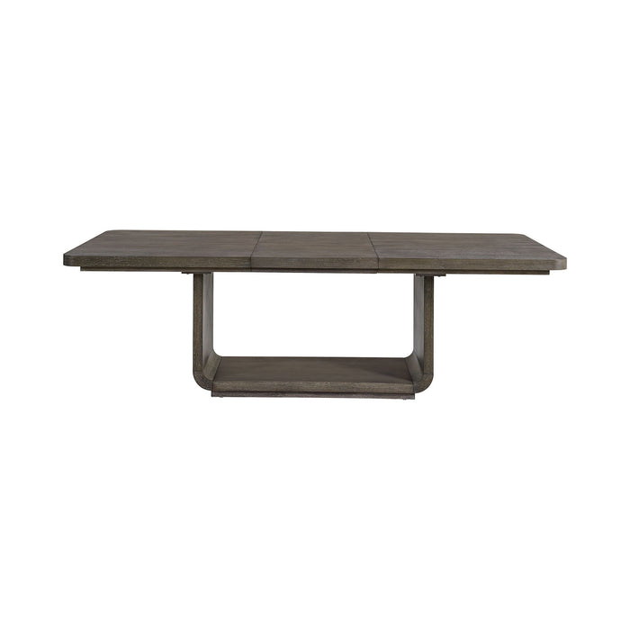 Hollywood Park - Rectangular Dining Table With Leaf - Dark Gray – Dining Tables with Extensions by Elements International at Furniture Wholesale Plus , Nashville furniture store