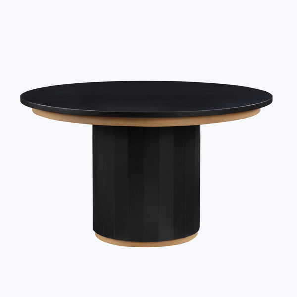 Magnolia - Round Table - Black / Gold – Dining Tables by Steve Silver Furniture at Furniture Wholesale Plus , Nashville furniture store