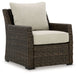 Brook Ranch - Brown - Lounge Chair With Cushion - Premium Lounge Chairs from Signature Design by Ashley® - Just $498! Shop now at Furniture Wholesale Plus  We are the best furniture store in Nashville, Hendersonville, Goodlettsville, Madison, Antioch, Mount Juliet, Lebanon, Gallatin, Springfield, Murfreesboro, Franklin, Brentwood