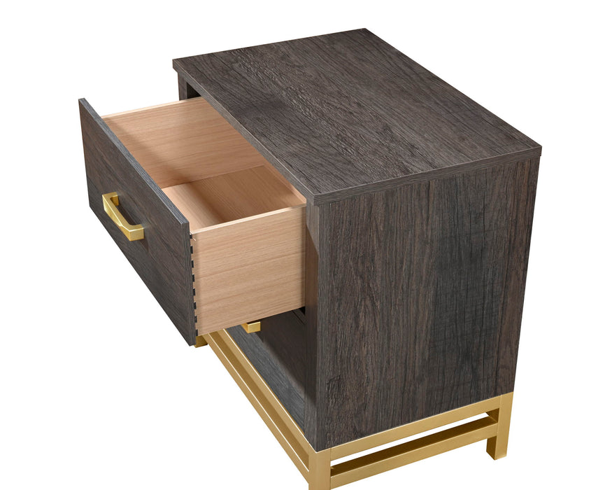 Trevor - Nightstand - Brown – Accent Nightstands by Crown Mark at Furniture Wholesale Plus , Nashville furniture store