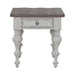 River Place - End Table - Riverstone White & Tobacco – End Tables by Liberty Furniture at Furniture Wholesale Plus , Nashville furniture store