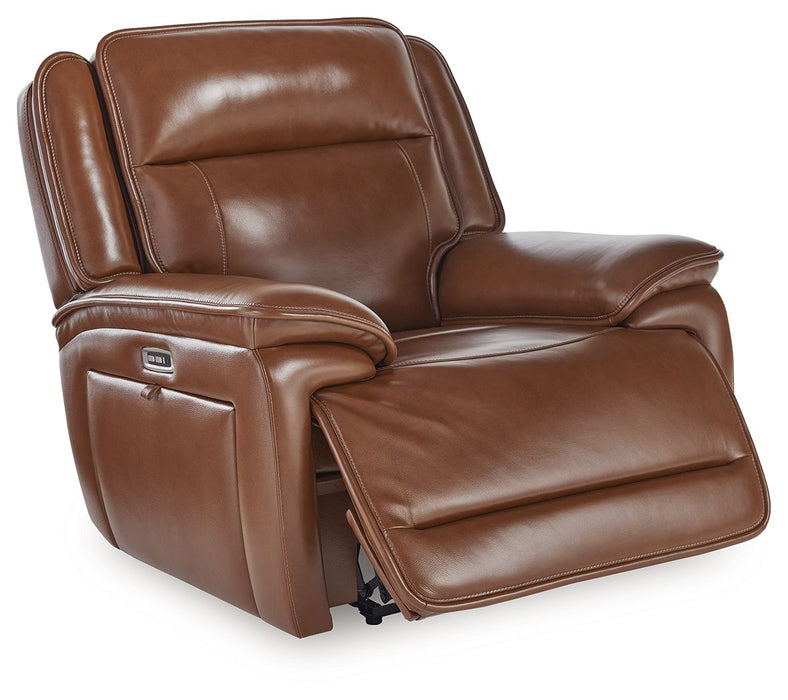Healy Pier - Power Recliner / Adj Headrest - Chocolate – Reclining Chairs by Signature Design by Ashley® at Furniture Wholesale Plus , Nashville furniture store