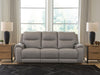 Real Moments - Power Reclining Sofa With Audio Seating - Ash – Reclining Sofas by Signature Design by Ashley® at Furniture Wholesale Plus , Nashville furniture store