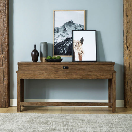 Pinebrook Ridge - Console Bar Table - Weathered Toffee – Console Tables by Liberty Furniture at Furniture Wholesale Plus , Nashville furniture store