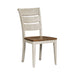 Farmhouse Reimagined - Ladder Back Side Chair - Antique White / Chestnut Tops – Side Chairs by Liberty Furniture at Furniture Wholesale Plus , Nashville furniture store