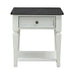 Allyson Park - Drawer End Table - Wirebrushed White / Charcoal – End Tables by Liberty Furniture at Furniture Wholesale Plus , Nashville furniture store