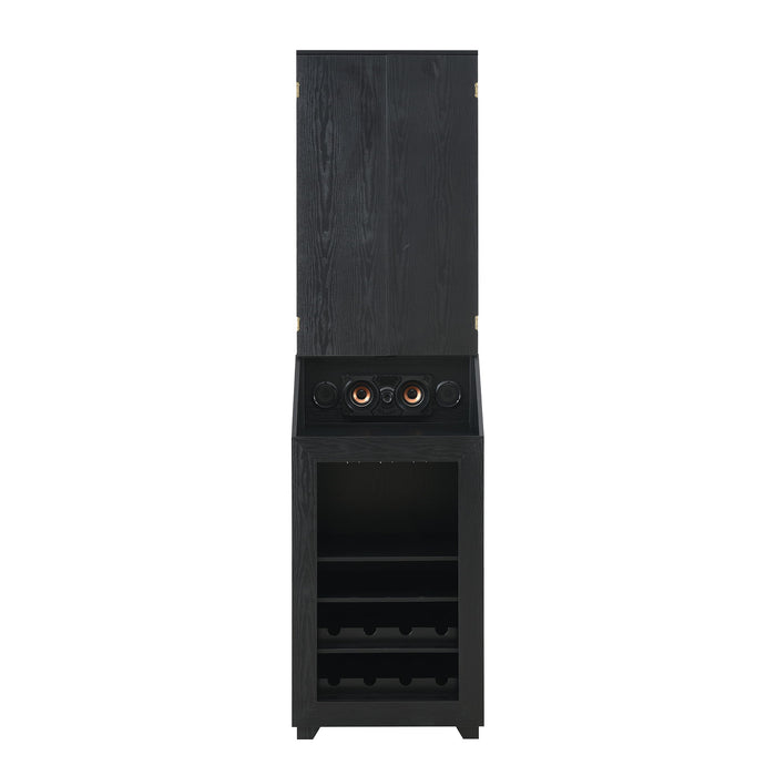 Hurricanes - Dartboard Cabinet With Speaker And LED - Black – Dartboards by Elements International at Furniture Wholesale Plus , Nashville furniture store
