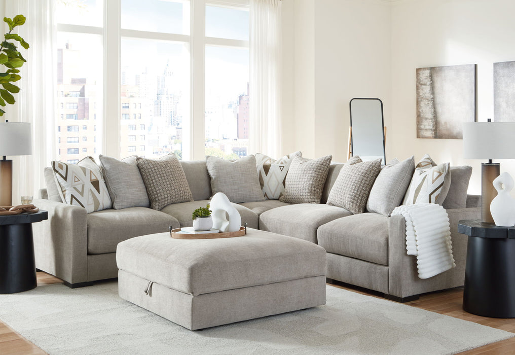 Aslan Court - Sectional With Ottoman Set – 5 Piece Living Room Sets by Benchcraft® at Furniture Wholesale Plus , Nashville furniture store