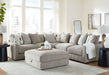 Aslan Court - Sectional With Ottoman Set – 5 Piece Living Room Sets by Benchcraft® at Furniture Wholesale Plus , Nashville furniture store