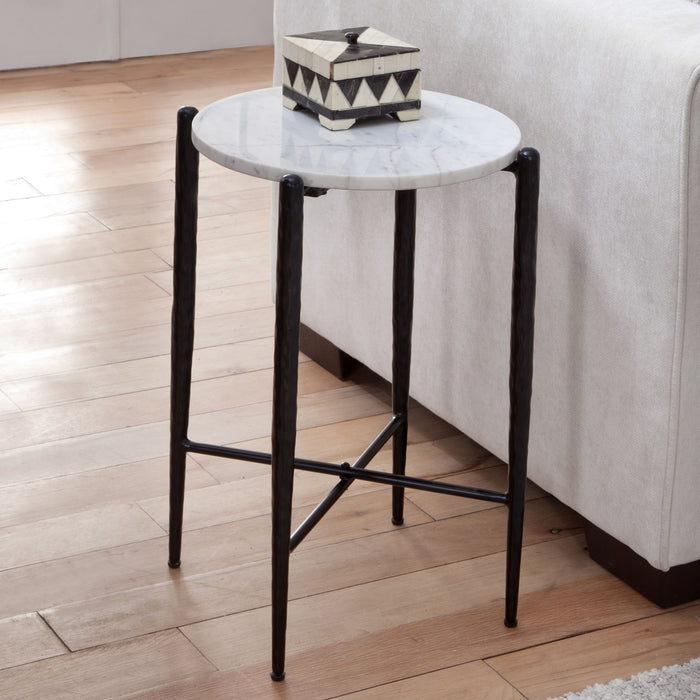 Loxie - Marble Top Round Table – Coffee Tables by Steve Silver Furniture at Furniture Wholesale Plus , Nashville furniture store