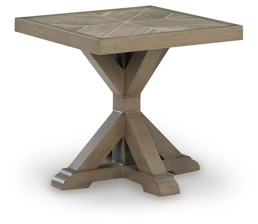 Laguna Heights - Square End Table - Beige – End Tables by Signature Design by Ashley® at Furniture Wholesale Plus , Nashville furniture store