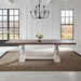 River Place - Trestle Table - Riverstone White & Tobacco – Dining Tables by Liberty Furniture at Furniture Wholesale Plus , Nashville furniture store