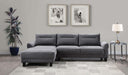 Caspian - Upholstered Curved Arm Chaise Sectional Sofa – Stationary Sectionals by Coaster Fine Furniture at Furniture Wholesale Plus , Nashville furniture store