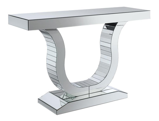 Saanvi Console Table with U-shaped Base Clear Mirror - Premium Console Table from Coaster Z2 Standard - Just $558! Shop now at Furniture Wholesale Plus  We are the best furniture store in Nashville, Hendersonville, Goodlettsville, Madison, Antioch, Mount Juliet, Lebanon, Gallatin, Springfield, Murfreesboro, Franklin, Brentwood