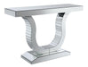 Saanvi Console Table with U-shaped Base Clear Mirror - Premium Console Table from Coaster Z2 Standard - Just $558! Shop now at Furniture Wholesale Plus  We are the best furniture store in Nashville, Hendersonville, Goodlettsville, Madison, Antioch, Mount Juliet, Lebanon, Gallatin, Springfield, Murfreesboro, Franklin, Brentwood