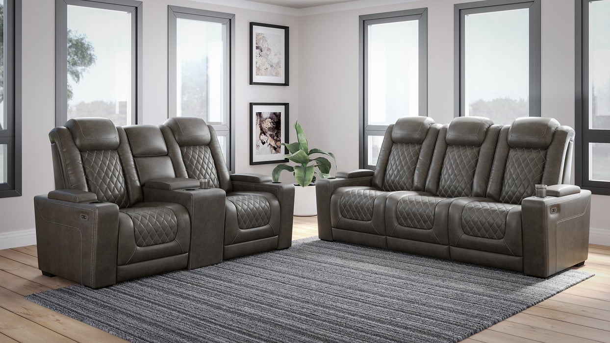 HyllMont Power Reclining Living Room Set - Premium Living Room Set from Ashley Furniture - Just $2623.99! Shop now at Furniture Wholesale Plus  We are the best furniture store in Nashville, Hendersonville, Goodlettsville, Madison, Antioch, Mount Juliet, Lebanon, Gallatin, Springfield, Murfreesboro, Franklin, Brentwood