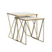 Bette 2-piece Nesting Table Set White and Gold - Premium Table Set from Coaster Z2 Standard - Just $258! Shop now at Furniture Wholesale Plus  We are the best furniture store in Nashville, Hendersonville, Goodlettsville, Madison, Antioch, Mount Juliet, Lebanon, Gallatin, Springfield, Murfreesboro, Franklin, Brentwood