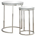 Addison 2-piece Round Nesting Table Silver - Premium Table Set from Coaster Z2 Standard - Just $358! Shop now at Furniture Wholesale Plus  We are the best furniture store in Nashville, Hendersonville, Goodlettsville, Madison, Antioch, Mount Juliet, Lebanon, Gallatin, Springfield, Murfreesboro, Franklin, Brentwood