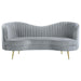 Sophia - Upholstered Channel Tufted Loveseat – Stationary Loveseats by CoasterEssence at Furniture Wholesale Plus , Nashville furniture store