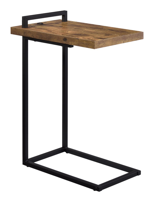 Maxwell C-shaped Accent Table with USB Charging Port - Premium End Table from Coaster Z2 Standard - Just $74! Shop now at Furniture Wholesale Plus  We are the best furniture store in Nashville, Hendersonville, Goodlettsville, Madison, Antioch, Mount Juliet, Lebanon, Gallatin, Springfield, Murfreesboro, Franklin, Brentwood