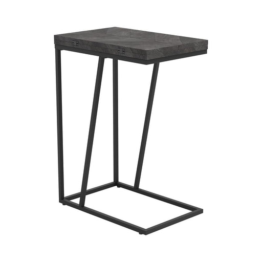 Carly Expandable Chevron Rectangular Accent Table Grey - Premium End Table from Coaster Z2 Standard - Just $86! Shop now at Furniture Wholesale Plus  We are the best furniture store in Nashville, Hendersonville, Goodlettsville, Madison, Antioch, Mount Juliet, Lebanon, Gallatin, Springfield, Murfreesboro, Franklin, Brentwood