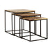 Belcourt 3-piece Square Nesting Tables Natural and Black - Premium Table Set from Coaster Z2 Standard - Just $298! Shop now at Furniture Wholesale Plus  We are the best furniture store in Nashville, Hendersonville, Goodlettsville, Madison, Antioch, Mount Juliet, Lebanon, Gallatin, Springfield, Murfreesboro, Franklin, Brentwood