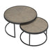 Rodrigo 2-piece Round Nesting Tables Weathered Elm - Premium Table Set from Coaster Z2 Standard - Just $350! Shop now at Furniture Wholesale Plus  We are the best furniture store in Nashville, Hendersonville, Goodlettsville, Madison, Antioch, Mount Juliet, Lebanon, Gallatin, Springfield, Murfreesboro, Franklin, Brentwood