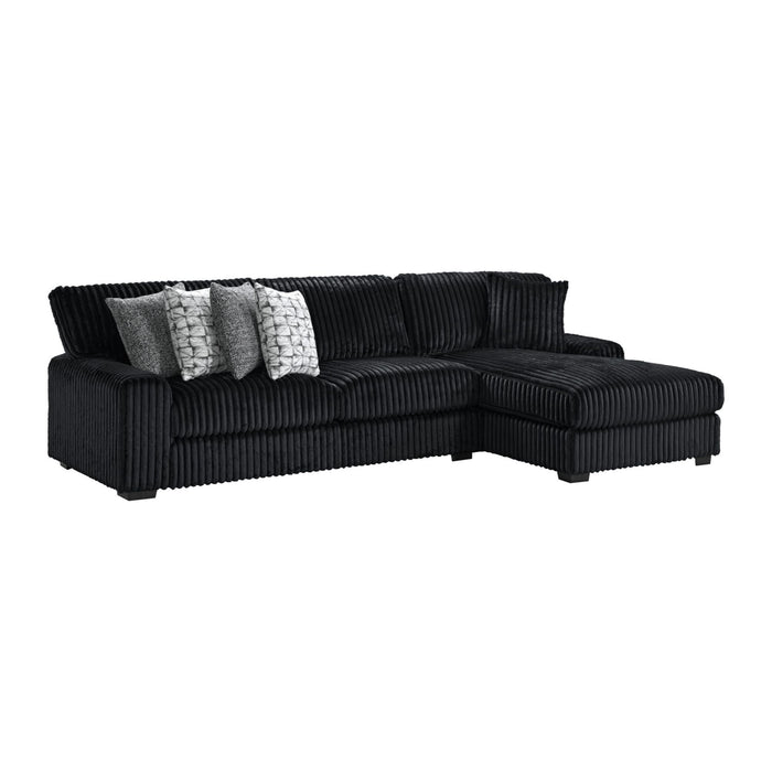 Nightfall - Sectional Set With 1 Pillow – Stationary Sectionals by Elements International at Furniture Wholesale Plus , Nashville furniture store
