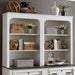 Allyson Park - Bunching Lateral File Hutch - Wirebrushed White / Charcoal – Hutches by Liberty Furniture at Furniture Wholesale Plus , Nashville furniture store