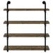 Elmcrest - 4-Shelf Wall Bookshelf - Premium Wall Shelves from CoasterEveryday - Just $199! Shop now at Furniture Wholesale Plus  We are the best furniture store in Nashville, Hendersonville, Goodlettsville, Madison, Antioch, Mount Juliet, Lebanon, Gallatin, Springfield, Murfreesboro, Franklin, Brentwood
