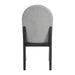 Edison - Dining Side Chair With Fabric (Set of 2) - Black And Light Gray – Chair Sets by Elements International at Furniture Wholesale Plus , Nashville furniture store