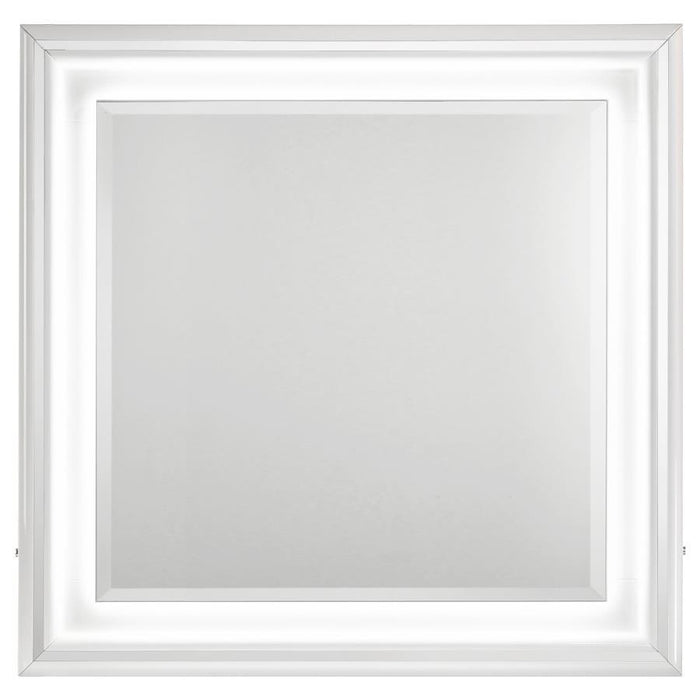 Cassia - Dresser Mirror - White High Gloss – Mirrors by Coaster Fine Furniture at Furniture Wholesale Plus , Nashville furniture store