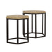 Adger 2-piece Hexagon Nesting Tables Natural and Black - Premium Table Set from Coaster Z2 Standard - Just $350! Shop now at Furniture Wholesale Plus  We are the best furniture store in Nashville, Hendersonville, Goodlettsville, Madison, Antioch, Mount Juliet, Lebanon, Gallatin, Springfield, Murfreesboro, Franklin, Brentwood