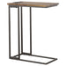 Rudy Snack Table with Power Outlet Gunmetal and Antique Brown - Premium End Table from Coaster Z2 Standard - Just $62! Shop now at Furniture Wholesale Plus  We are the best furniture store in Nashville, Hendersonville, Goodlettsville, Madison, Antioch, Mount Juliet, Lebanon, Gallatin, Springfield, Murfreesboro, Franklin, Brentwood