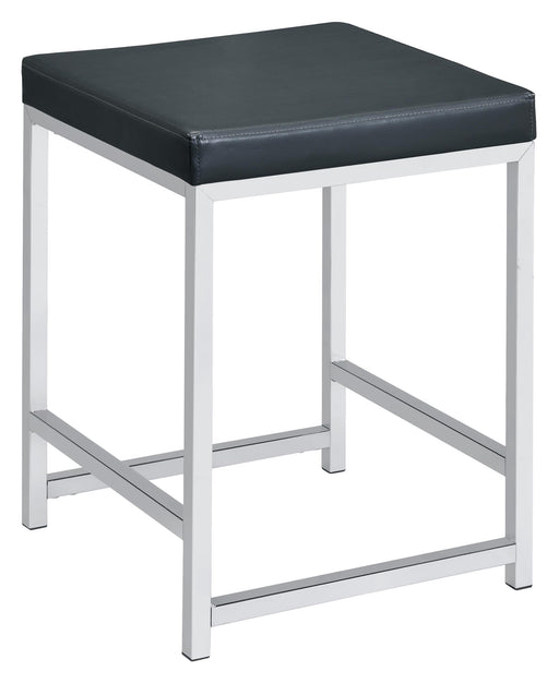 Afshan Upholstered Square Padded Cushion Vanity Stool - Premium Vanity Stool from Coaster Z2 Standard - Just $72! Shop now at Furniture Wholesale Plus  We are the best furniture store in Nashville, Hendersonville, Goodlettsville, Madison, Antioch, Mount Juliet, Lebanon, Gallatin, Springfield, Murfreesboro, Franklin, Brentwood