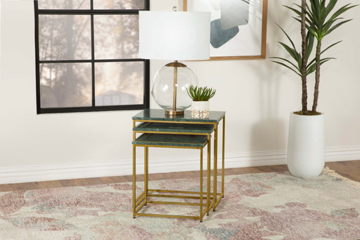 Medora 3-piece Nesting Table with Marble Top - Premium Table Set from Coaster Z2 Standard - Just $298! Shop now at Furniture Wholesale Plus  We are the best furniture store in Nashville, Hendersonville, Goodlettsville, Madison, Antioch, Mount Juliet, Lebanon, Gallatin, Springfield, Murfreesboro, Franklin, Brentwood