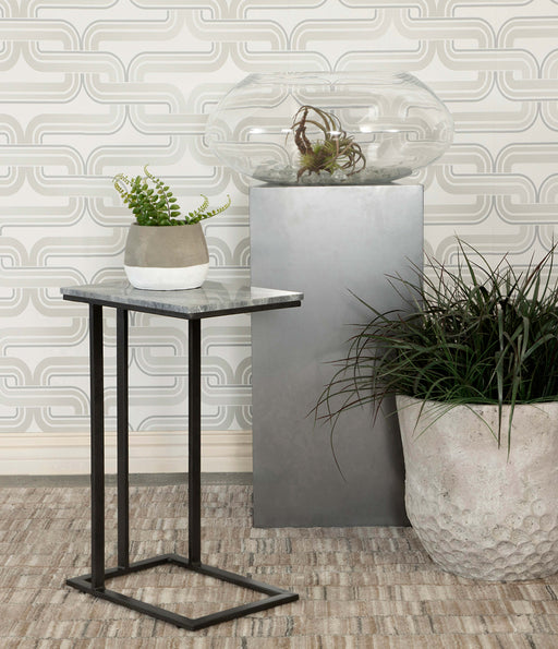 Vicente Accent Table with Marble Top Grey - Premium End Table from Coaster Z2 Standard - Just $150! Shop now at Furniture Wholesale Plus  We are the best furniture store in Nashville, Hendersonville, Goodlettsville, Madison, Antioch, Mount Juliet, Lebanon, Gallatin, Springfield, Murfreesboro, Franklin, Brentwood