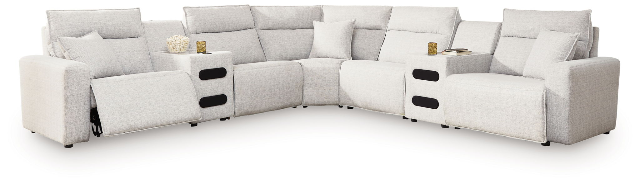 Modmax II - Reclining Sectional - Stone – Reclining Sectionals by Signature Design by Ashley® at Furniture Wholesale Plus , Nashville furniture store