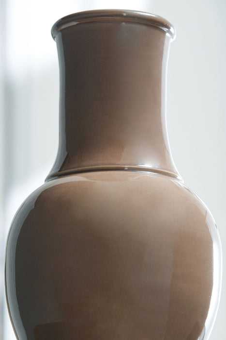 Tillmer - Vase - Brown – Vases & Jars by Signature Design by Ashley® at Furniture Wholesale Plus , Nashville furniture store