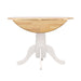 Allison - Round Drop Leaf Extension Dining Table - White - Premium Dining Tables with Extensions from CoasterEveryday - Just $249! Shop now at Furniture Wholesale Plus  We are the best furniture store in Nashville, Hendersonville, Goodlettsville, Madison, Antioch, Mount Juliet, Lebanon, Gallatin, Springfield, Murfreesboro, Franklin, Brentwood