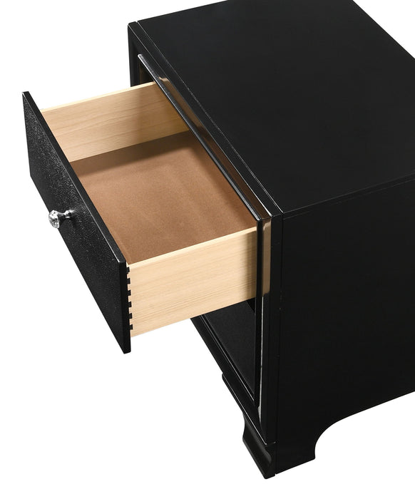 Micah - Nightstand - Black – Accent Nightstands by Crown Mark at Furniture Wholesale Plus , Nashville furniture store