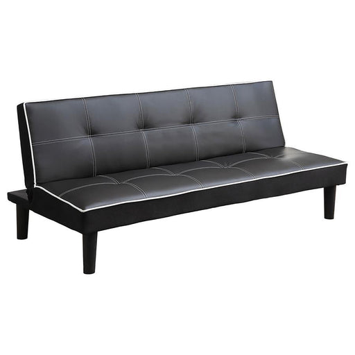 Katrina - Upholstered Tufted Convertible Sofa Bed - Black – Futon Sofas by CoasterEveryday at Furniture Wholesale Plus , Nashville furniture store