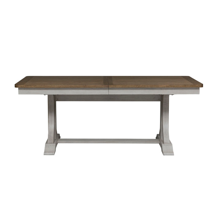 Farmhouse Reimagined - Trestle Table Set – 5 Piece Dining Room Sets by Liberty Furniture at Furniture Wholesale Plus , Nashville furniture store