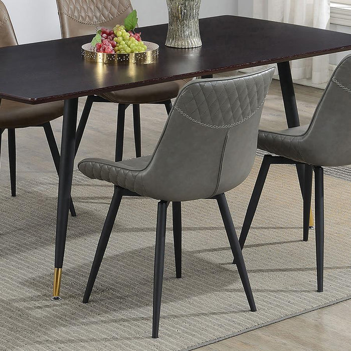 Brassie - Upholstered Swivel Dining Side Chair (Set of 2) - Gray - Premium Chair Sets from CoasterEssence - Just $359! Shop now at Furniture Wholesale Plus  We are the best furniture store in Nashville, Hendersonville, Goodlettsville, Madison, Antioch, Mount Juliet, Lebanon, Gallatin, Springfield, Murfreesboro, Franklin, Brentwood
