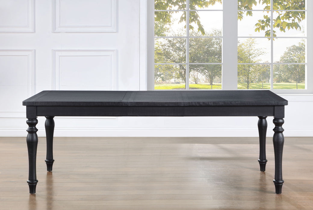 Odessa - Dining Table With Leaf - Black – Dining Tables with Extensions by Steve Silver Furniture at Furniture Wholesale Plus , Nashville furniture store