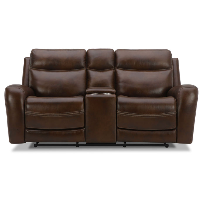 Blair - Loveseat With Console P2 & ZG - Cognac – Reclining Loveseats by Liberty Furniture at Furniture Wholesale Plus , Nashville furniture store