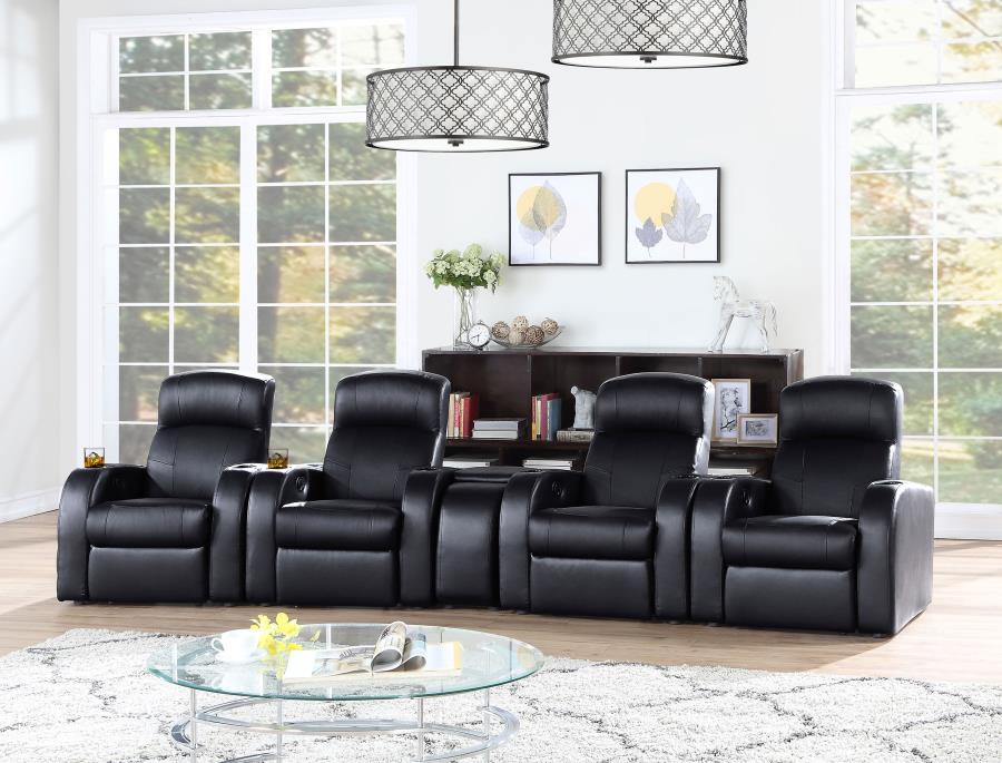 Cyrus - Upholstered Home Theater Seating – 5 Piece Living Room Sets by CoasterEssence at Furniture Wholesale Plus , Nashville furniture store