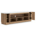 Camdill - XL TV Stand With Fireplace Option - Light Brown – TV Stands by Signature Design by Ashley® at Furniture Wholesale Plus , Nashville furniture store